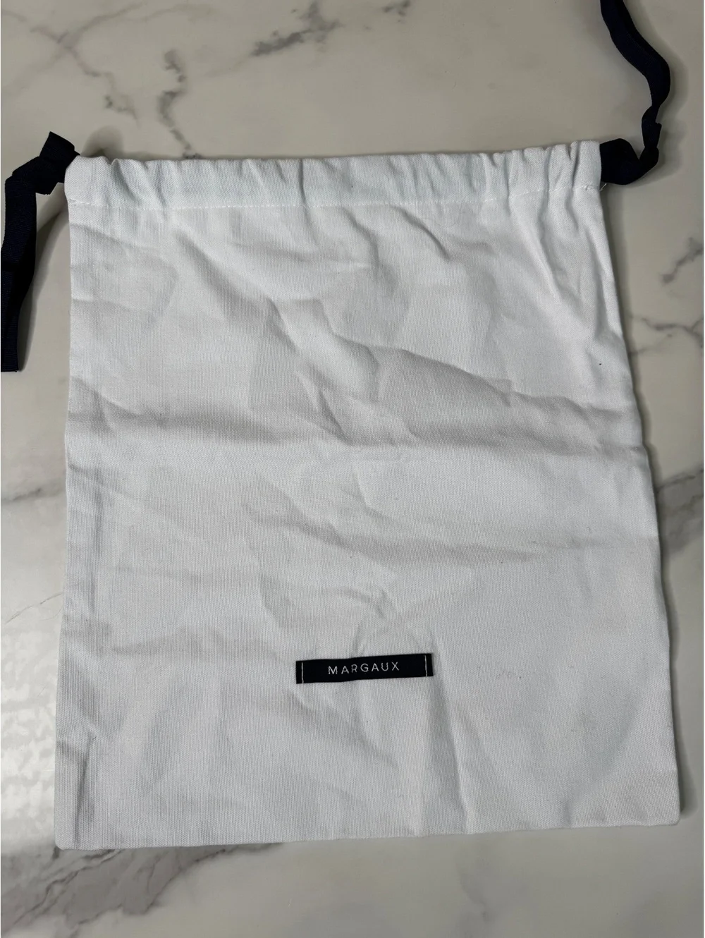 Margaux Dust Bag White Drawstring 12X14